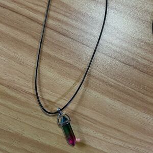 Multicolor Crystal Pendant Necklace